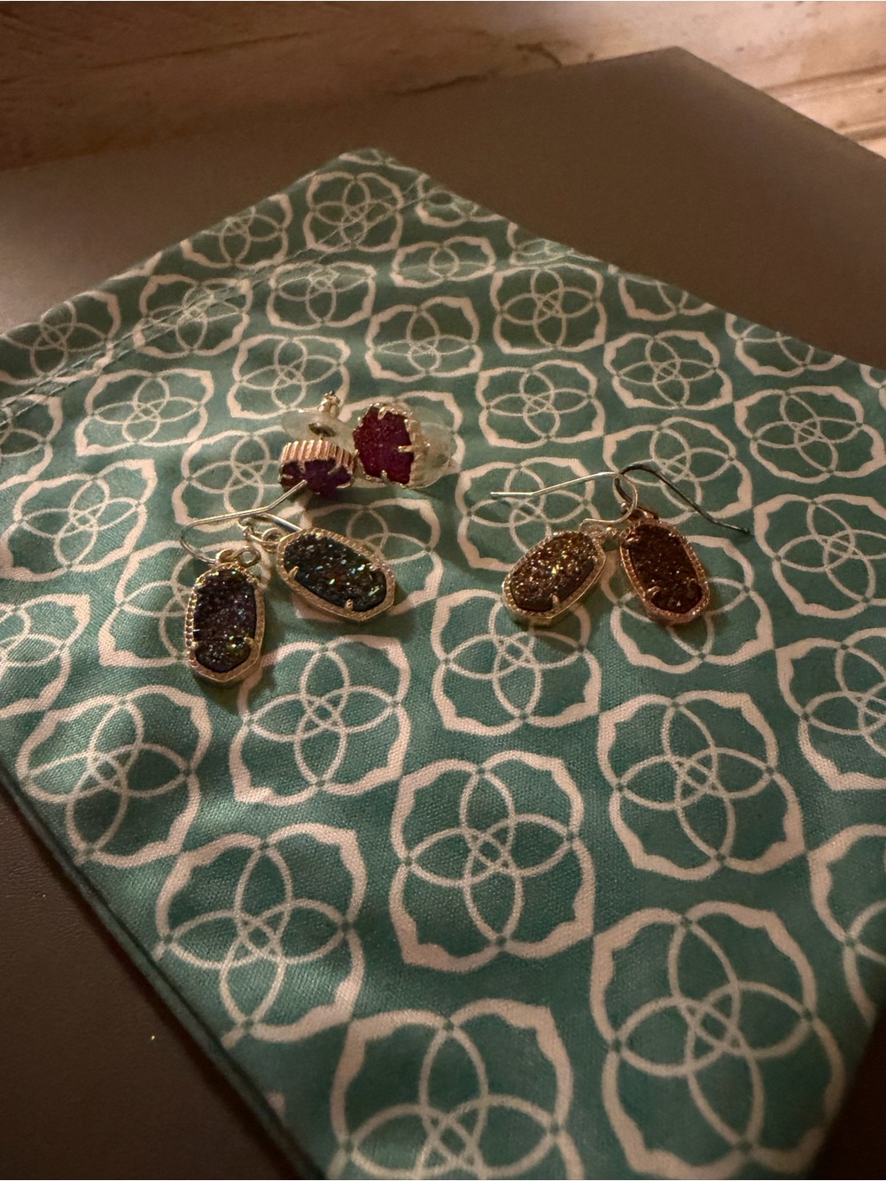 Bundle of 3 Kendra Scott Druzy Earrings